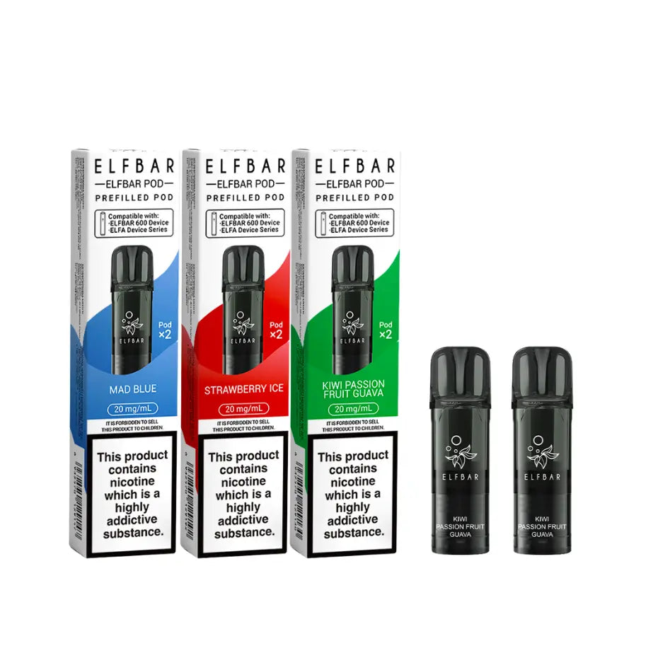 Elf Bar 600 Replacement Pods - (Box of 10) - Vapeo Vapeo Wholesale Elf Bar 600 Replacement Pods - (Box of 10) - Vapeo Vapeo Wholesale