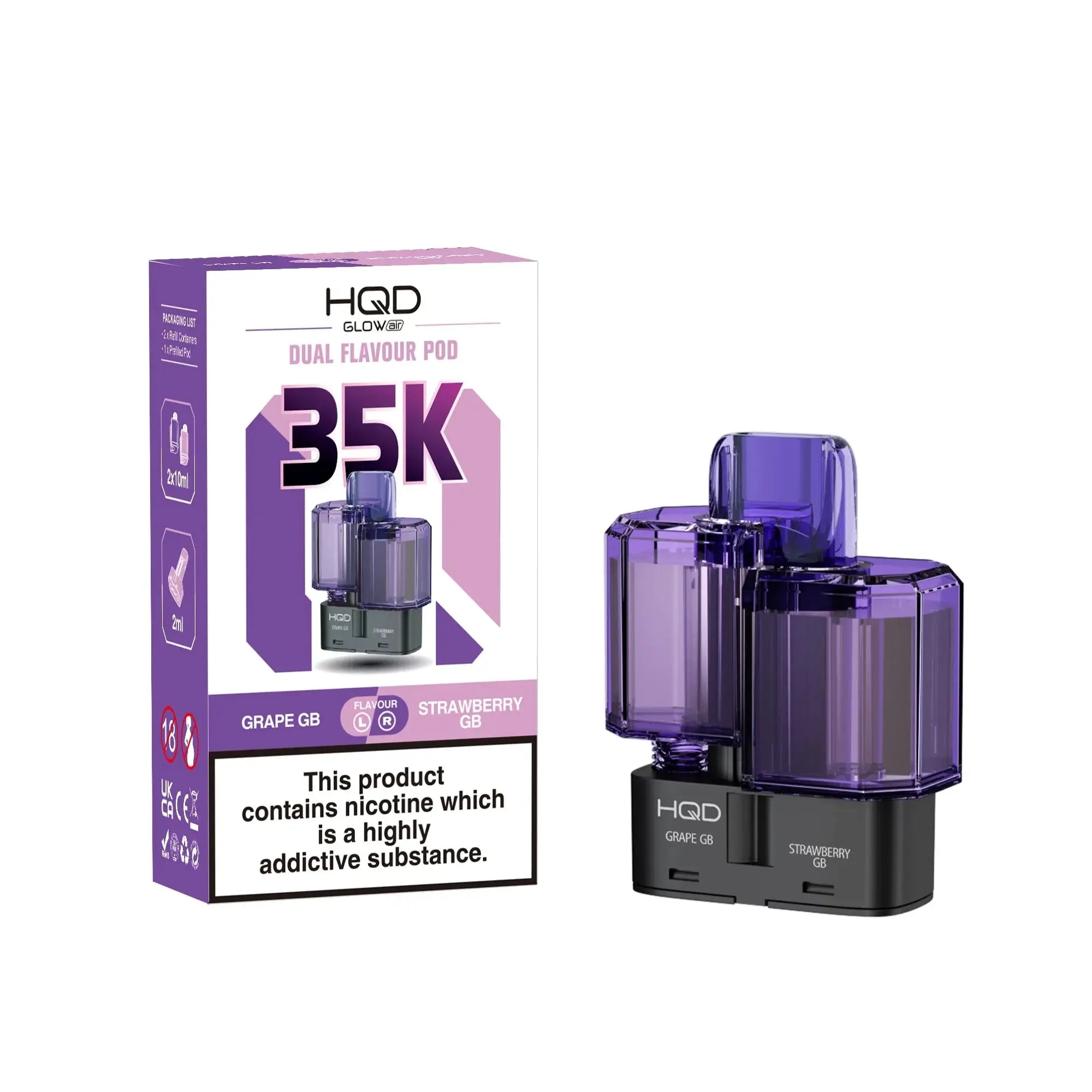 HQD Glow Air 35K Prefilled Refill Pods - Vapeo Vapeo Wholesale HQD Glow Air 35K Prefilled Refill Pods - Vapeo Vapeo Wholesale