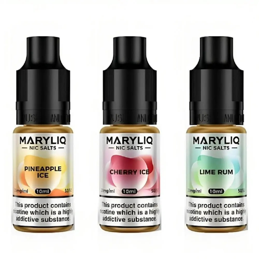 Maryliq 10ml Nic Salt E-Liquid - Pack of 10 - Vapeo Vapeo Wholesale Maryliq 10ml Nic Salt E-Liquid - Pack of 10 - Vapeo Vapeo Wholesale